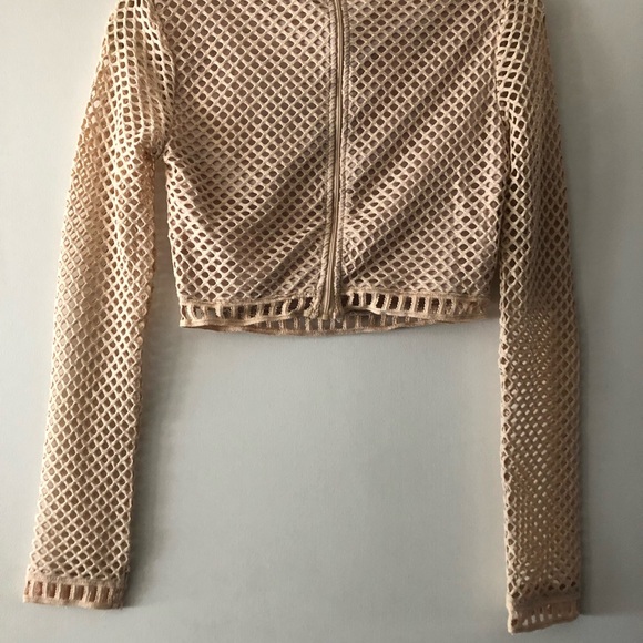 Carli Bybel x Missguided Mesh Embroidered Top NWT - Picture 9 of 10